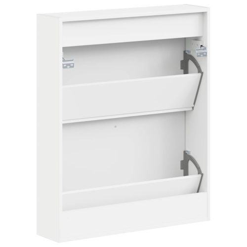 Стенно шкафче за обувки BREDA 71 x 17 x 86 см Бяло