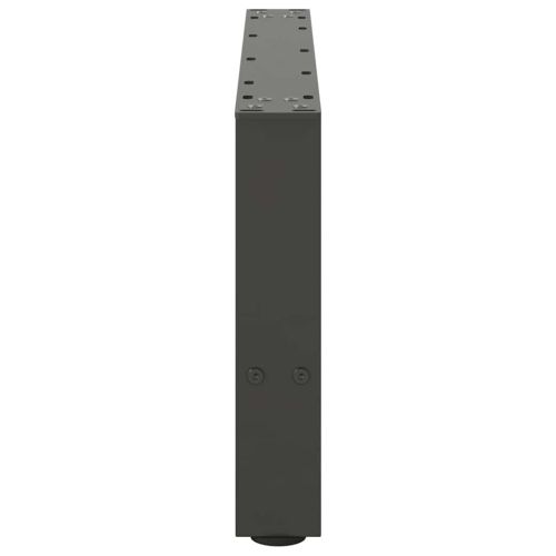 Крака за масичка за кафе, антрацит, 2 бр., 70 x (30-31) см, стомана