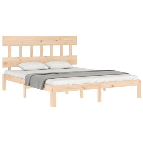 Рамка за легло с табла King Size масивно дърво