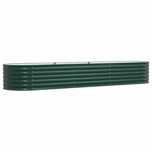 Повдигнато легло Зелено 320 x 80 x 44 cm Стомана