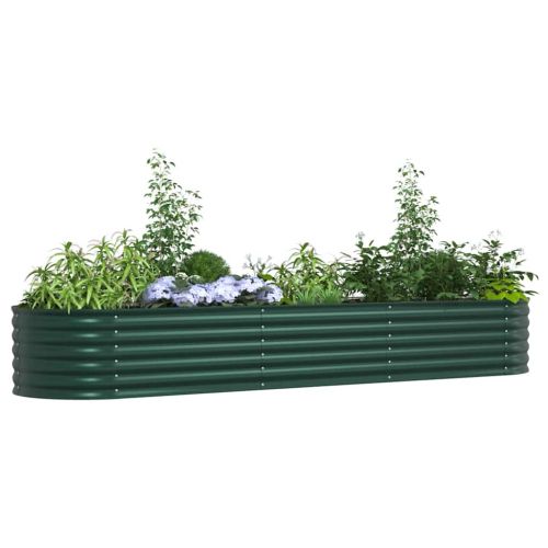 Повдигнато легло Зелено 320 x 80 x 44 cm Стомана