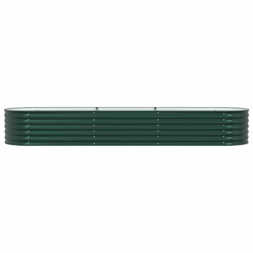 Повдигнато легло Зелено 320 x 80 x 44 cm Стомана