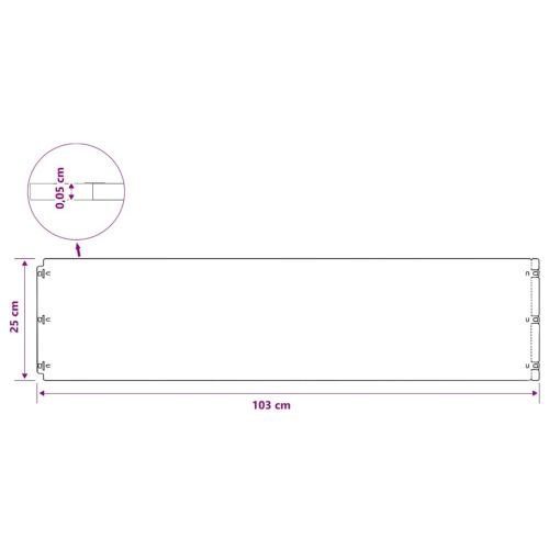 Кантчета за тревни площи 10 бр. 25x103 см Неръждаема стомана