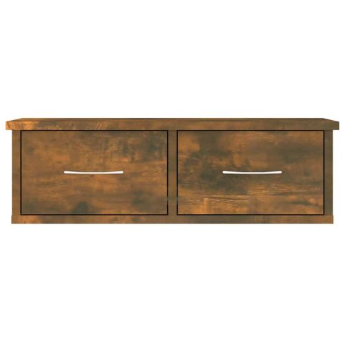 Стенен шкаф, опушен дъб, 60x26x18,5 см, инженерно дърво