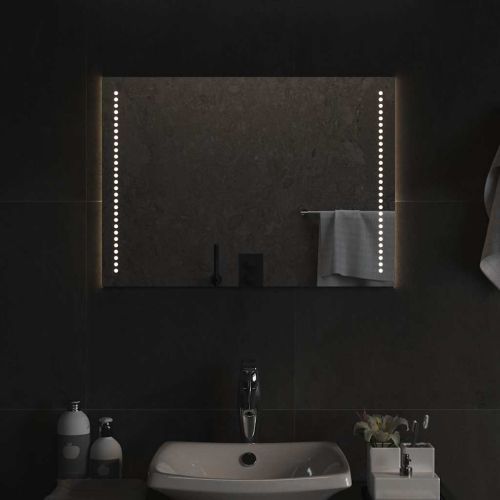 LED огледало за баня, 70x50 см