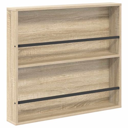 Етажерка за списания с рафт 2 бр. Сонома дъб 80 x 12 x 70 см