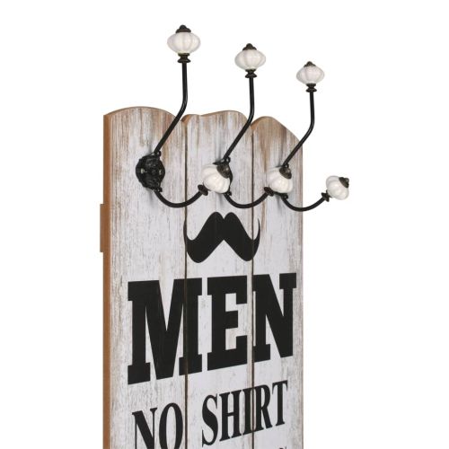 Закачалка за дрехи с 6 куки, 120х40 см, "MEN LADIES