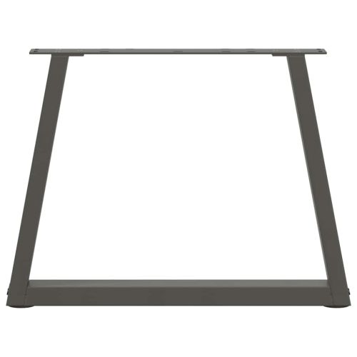 Крака за масичка за кафе, V-образна, 2 бр., антрацит, 70 x (42-43,3) см, стомана