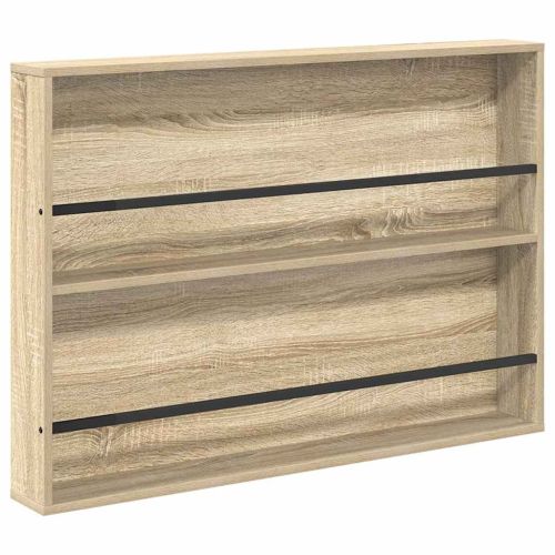 Етажерка за списания с рафт Сонома дъб 100 x 12 x 70 см