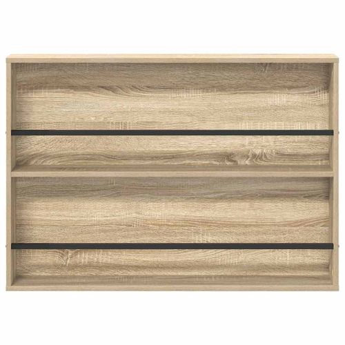 Етажерка за списания с рафт Сонома дъб 100 x 12 x 70 см