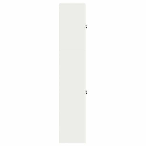 Шкаф за съхранение 2 бр. Бяло 90 x 40 x 210 см Стомана