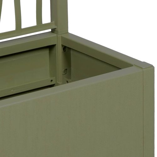 Градинска саксия с решетка Зелено 80 x 36 x 140 см ПП