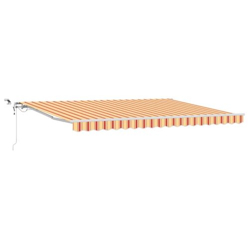 Прибираща се тента Жълт и оранжев 450 × 300 cm Полиестер