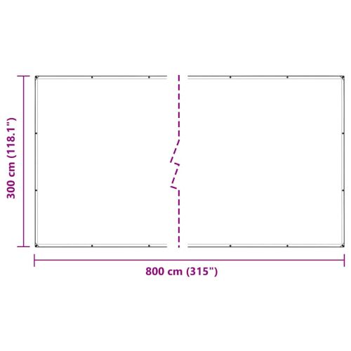 Прозрачен брезент с капси 3x8 m PVC