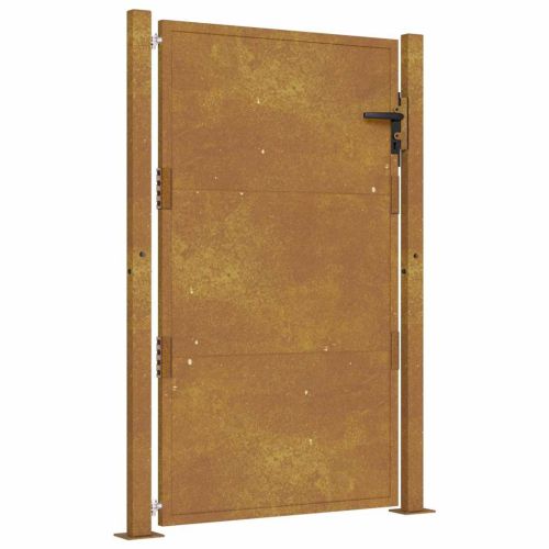 Градинска порта 100x125 см, кортенова стомана