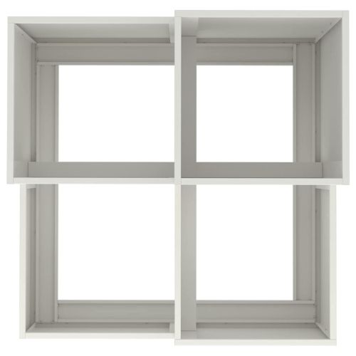 Градинска саксия Бяло 100 x 100 x 60 см Стомана