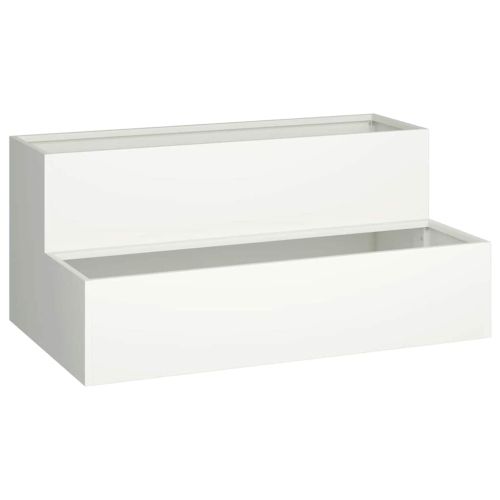 Градинска саксия Бяло 100 x 60 x 45 см