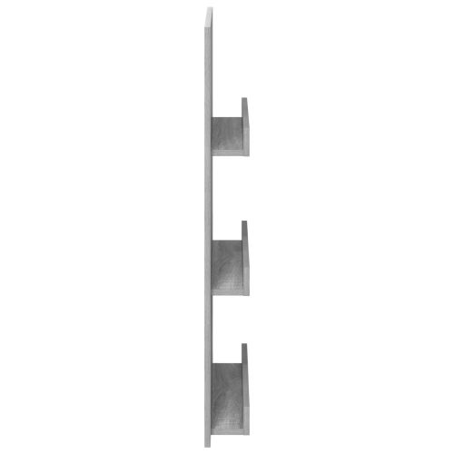 Етажерка за списания с рафт Сив Сонома 51 x 11 x 102 см