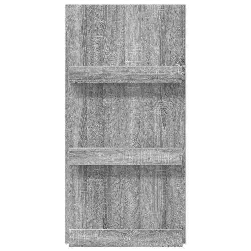Етажерка за списания с рафт Сив Сонома 51 x 11 x 102 см