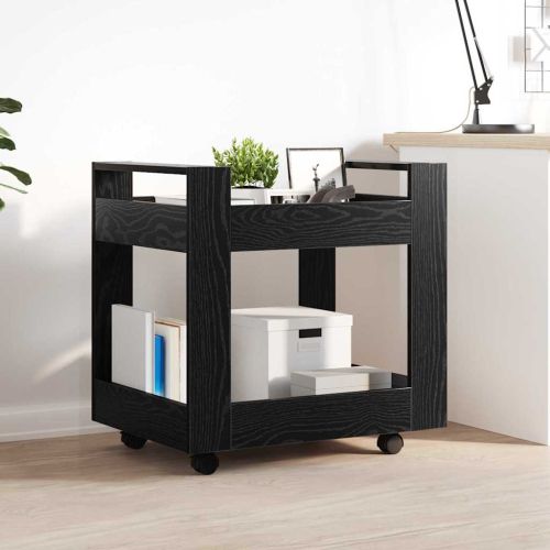 Бюро количка Черния дъб 60 x 45 x 60 см Инженерна дървесина