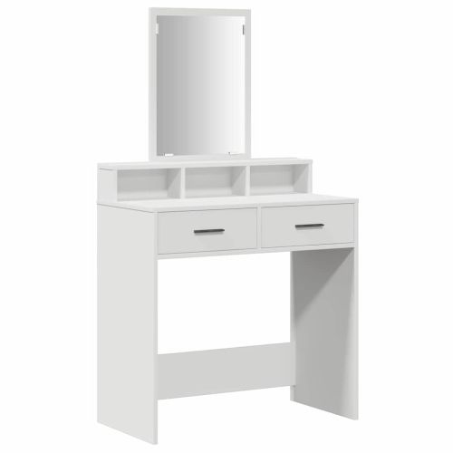 Тоалетка Бяло 79 x 41 x 140 см Инженерна дървесина