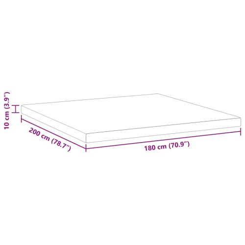 Топер за матрак от мемори пяна 180 x 200 cm Thick Меко Бяло