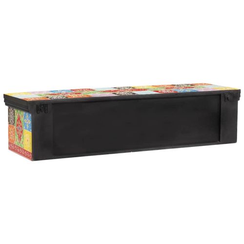 ТВ шкаф Многоцветен 100 x 30 x 24 см Масивна дървесина от манго
