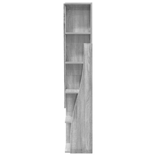 Ъглов шкаф 27,5x27x140см Инженерна дървесина Сив Сонома