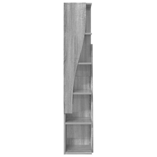 Ъглов шкаф 27,5x27x140см Инженерна дървесина Сив Сонома