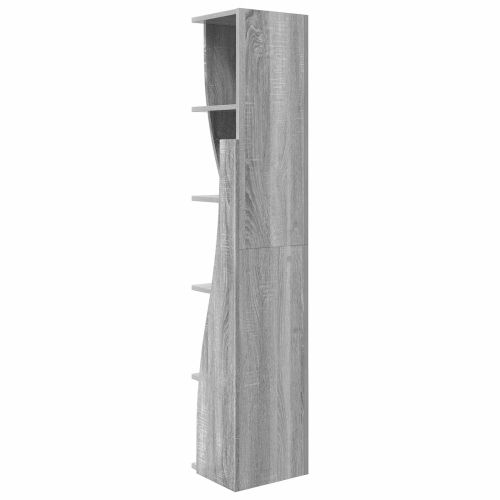 Ъглов шкаф 27,5x27x140см Инженерна дървесина Сив Сонома