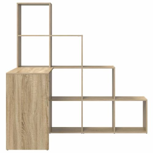 Ъглово бюро с рафт Сонома дъб 101,5 x 149,5 x 149,5 см