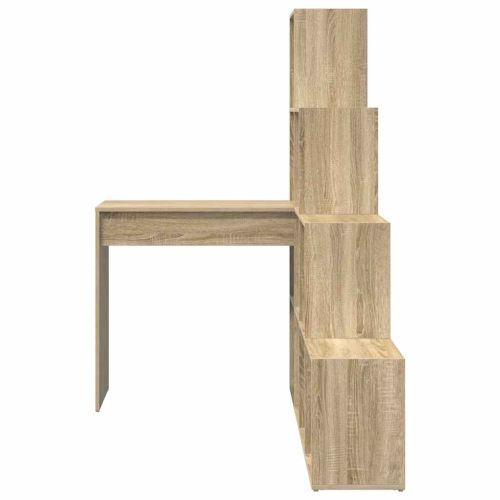 Ъглово бюро с рафт Сонома дъб 101,5 x 149,5 x 149,5 см
