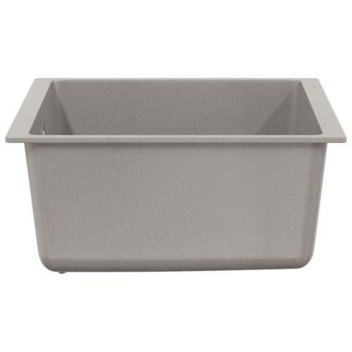 Мивка 80% Кварц и 20% Смола 430 x 460 мм Сив