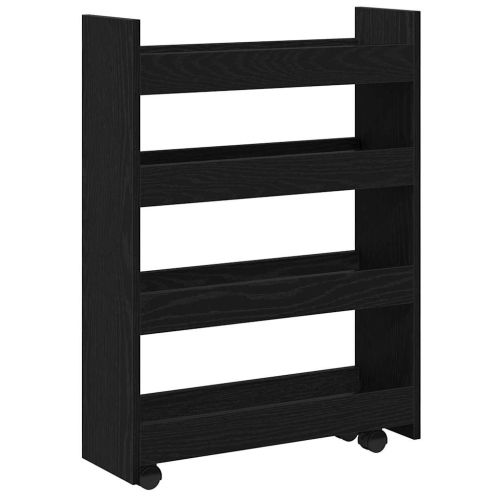 Тесен Тролей за Съхранение Черния дъб 60 x 20 x 82 см