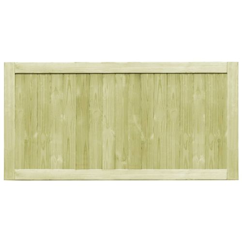 Градински порти, 2 бр, импрегниран бор, 300x75 см