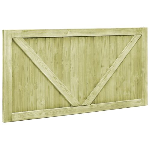 Градински порти, 2 бр, импрегниран бор, 300x75 см