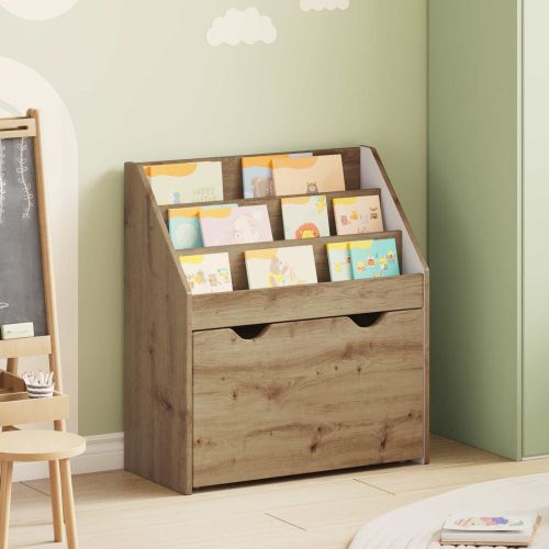 Детска рафт за книги Дъб 60 x 29,5 x 69 см Инженерна дървесина