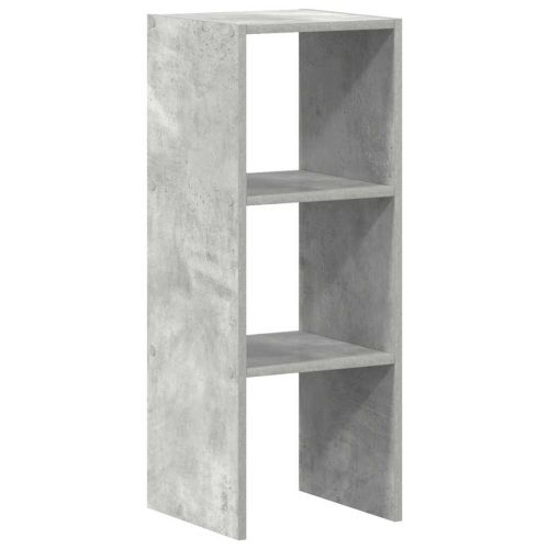 Библиотека стифиращи бетонно сив 30x30x80 см инженерно дърво