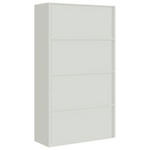 Шкаф за папки светлосив 105x40x180 см стомана