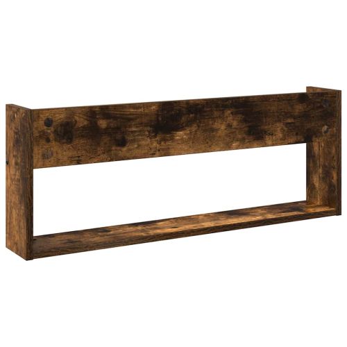Етажерка за списания с рафт 2 бр. Димян дъб 80 x 12 x 30 см