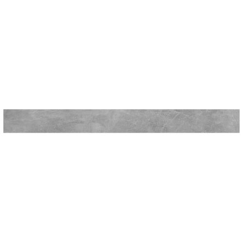 Рафтове, 4 бр, бетонно сиви, 100x10x1,5 см, инженерно дърво