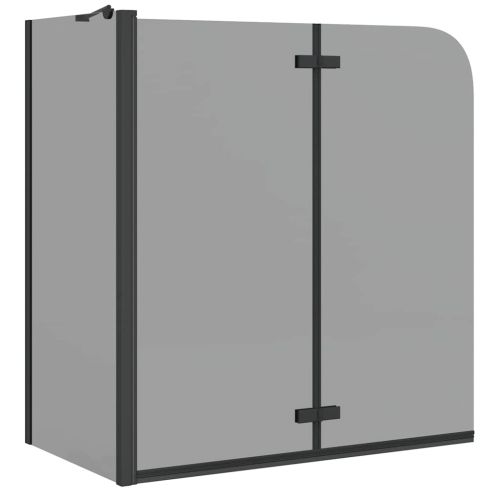 Душова обшивка Черно 120 x 68 x 130 см ESG стъкло и алуминий