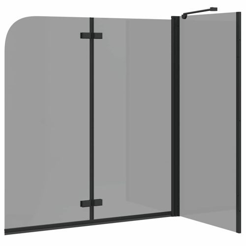 Душова обшивка Черно 120 x 68 x 130 см ESG стъкло и алуминий
