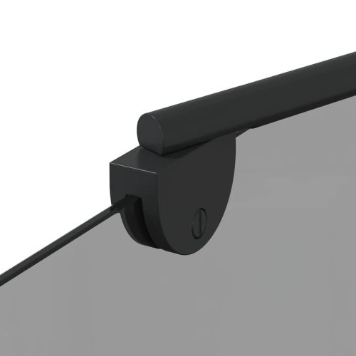 Душова обшивка Черно 120 x 68 x 130 см ESG стъкло и алуминий