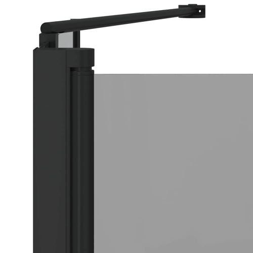 Душова обшивка Черно 120 x 68 x 130 см ESG стъкло и алуминий