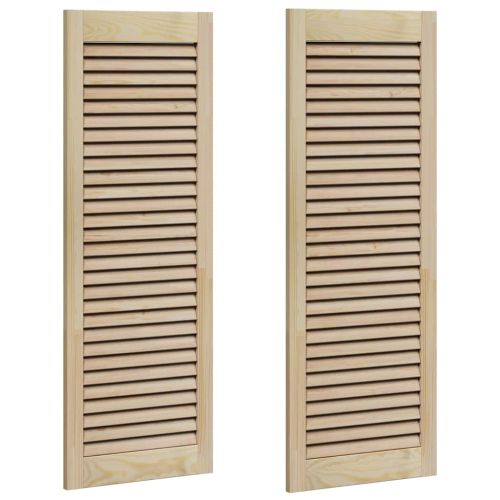 Врата за шкаф с врата 2 бр. Натурално 110 x 39,5 см