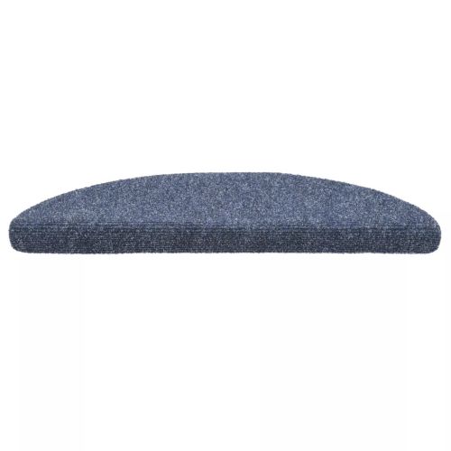 Изтривалки за стълби, самозалепващи се, 15 бр., 56x17x3 см, сини, полукръгли