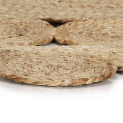 Ръчно плетен килим от юта, 90 см