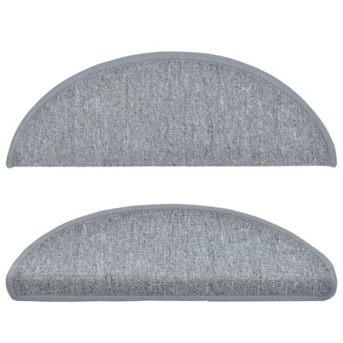 15 бр стелки за стълбища, светлосиви, 65x24x4 см