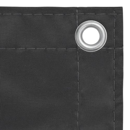 Балконски параван, антрацит, 75x500 см, оксфорд плат